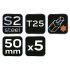 NEO TOOLS Torziós ütvecsavarozó bitek S2, 50mm, T25, 5db 09-585