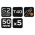 NEO TOOLS Torziós ütvecsavarozó bitek S2, 50mm, T40, 5db 09-588