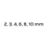 NEO TOOLS Törtcsavar-kihajtó készlet 3/8" 6db, 2-10mm (M5-M20) 25 év garanciával 09-605