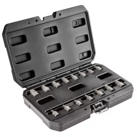   NEO TOOLS Törtcsavar-kihajtó készlet, 1/2", 15db, 3-14mm (M6-M24) 25 év garanciával 09-607