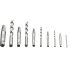 NEO TOOLS Törtcsavar-kihajtó készlet, négyszög vég, vezetőfúrókkal, 10db, 2-14mm (M3-M18) 25 év garanciával 09-609