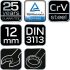 NEO TOOLS Csillag-villáskulcs 12x160mm, CrV, DIN3113 25 év garanciával 09-712