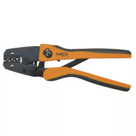   NEO TOOLS Krimpelő-, kábelsarufogó nem szigetelt csatlakozókhoz, 22-12AWG 25 év garanciával 01-502