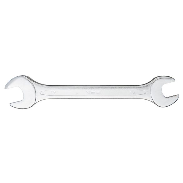 NEO TOOLS Villáskulcs 18x19mm, CrV, DIN3110 25 év garanciával 09-818