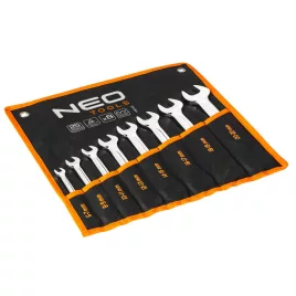   NEO TOOLS VILLÁSKULCS KÉSZLET 8db, 8-22MM, DIN3110 25 év garanciával 09-851