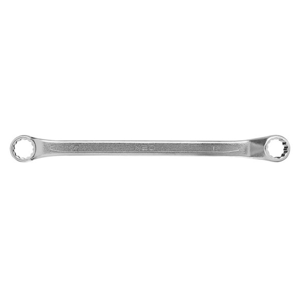 NEO TOOLS Csillagkulcs, hajlított 16x17mm CrV, DIN 838 25 év garanciával 09-916