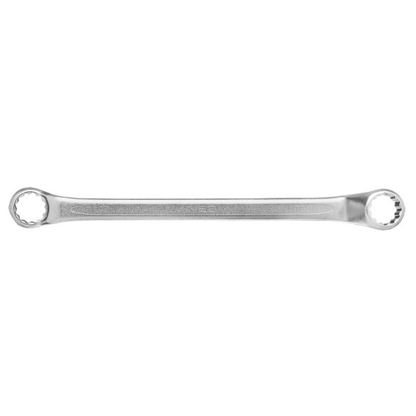 NEO TOOLS Csillagkulcs, hajlított 18x19mm CrV, DIN 838 25 év garanciával 09-918