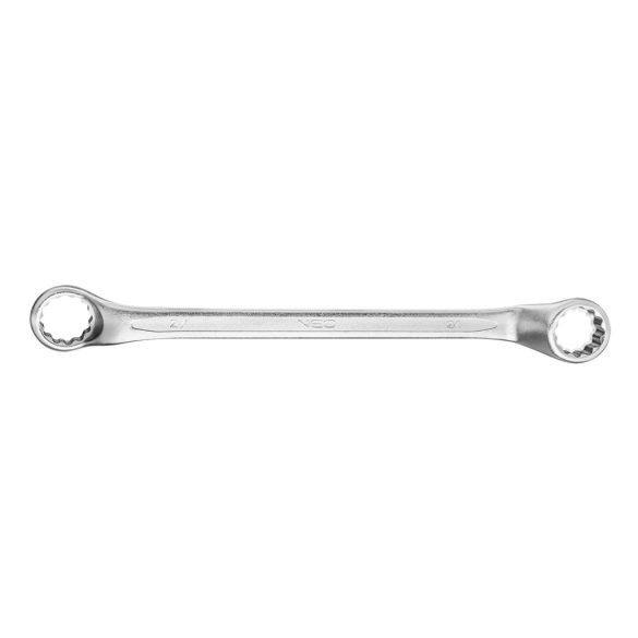 NEO TOOLS Csillagkulcs, hajlított 24x27mm CrV, DIN 838 25 év garanciával 09-924