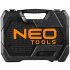 NEO TOOLS Dugókulcskészlet + bitkészlet 1/2", 58db 25 év garanciával 10-042