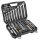 NEO TOOLS Dugókulcskészlet + szerszámkészlet 1/2", 1/4", 82db 25 év garanciával 10-059