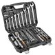 NEO TOOLS Dugókulcskészlet + szerszámkészlet 1/2", 1/4", 82db 25 év garanciával 10-059
