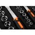 NEO TOOLS Dugókulcskészlet + szerszámkészlet 1/4", 3/8", 1/2", 219db 25 év garanciával 10-076