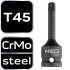 NEO TOOLS Torziós bit ütvecsavarozókhoz 1/2" T45 10-260