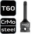 NEO TOOLS Torziós bit ütvecsavarozókhoz 1/2" T60 10-263