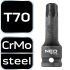 NEO TOOLS Torziós bit ütvecsavarozókhoz 1/2" T70 10-264