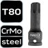 NEO TOOLS Torziós bit ütvecsavarozókhoz 1/2" T80 10-265
