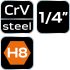 NEO TOOLS Imbusz dugókulcs 1/4" 37mm H8 10-315