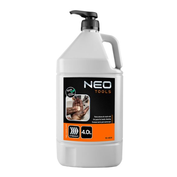 NEO TOOLS Kéztisztító paszta EXTRA erős 4 l, ragasztó, gyanta, szilikon, lakk, festék, poliuretán hab, polimer 10-404