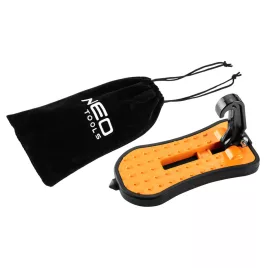   NEO TOOLS Univerzális autólépcső, 3 az 1-ben szerszám lépcső tetőcsomagtartóhoz, üvegtörő, telefontartó 10-477