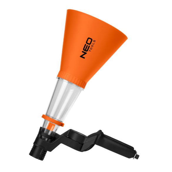 NEO TOOLS Tölcsér, 125mm, univerzális rögzítőkonzollal, vegyszerálló 10-808