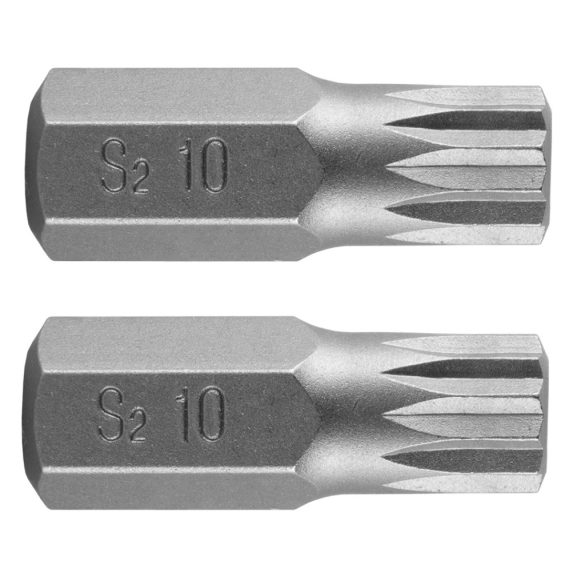NEO TOOLS Spline bit, 3/8", M10x30mm, S2, 2db 10-902