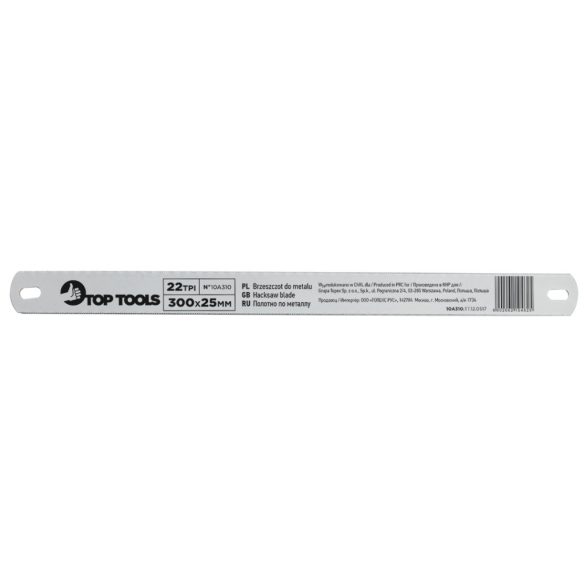 Top Tools FÉMFŰRÉSZLAP 300X25MM KÉTOLDALAS 10A310