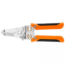  NEO TOOLS Krimpelő-, kábelsaru fogó, 6az1ben, 0,8-3,2mm 01-549