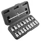 NEO TOOLS OLAJLEERESZTŐ KULCSKÉSZLET 18db 3/8" 25 év garanciával 11-235