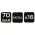 NEO TOOLS Kompresszió mérő készlet diesel 16db 11-262