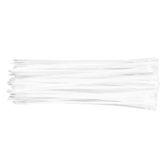 NEO TOOLS KÁBELKÖTEGELŐ, gyorskötöző, 4,8mm x 300mm, fehér, 75db 01-609