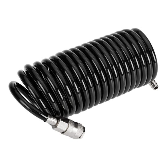 NEO TOOLS Pneumatikus spiráltömlő, 6,5x10mm x 5m, PU 12-070-1