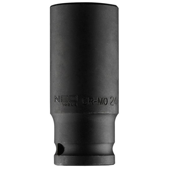 NEO TOOLS Hosszú Gépi dugókulcs 1/2", 24mm, Cr-Mo 12-324
