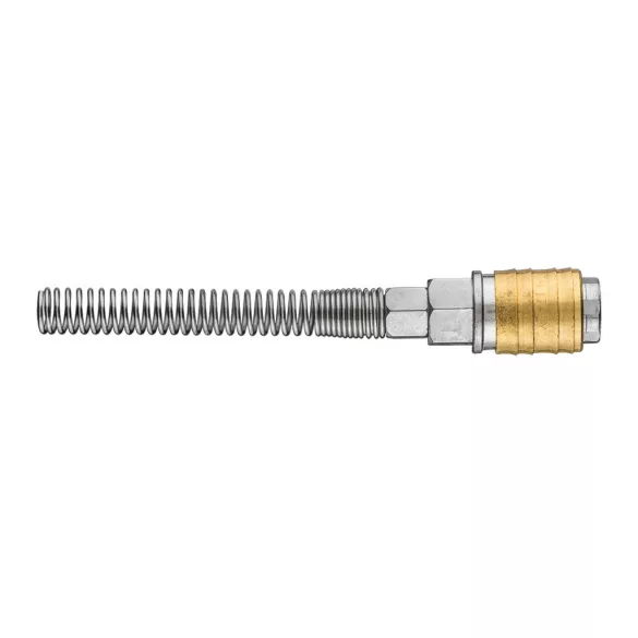 NEO TOOLS Pneumatikus gyorscsatlakozó, tömlővéges, védőrugós 6mm 12-601