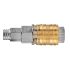 NEO TOOLS Pneumatikus gyorscsatlakozó, tömlővéges, védőrugós 6mm 12-601