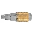 NEO TOOLS Pneumatikus gyorscsatlakozó, tömlővéges, védőrugós 6mm 12-601