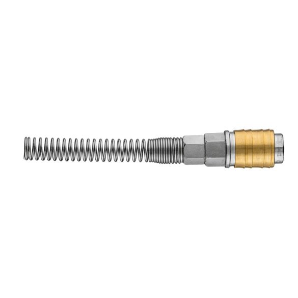 NEO TOOLS Pneumatikus gyorscsatlakozó, tömlővéges, védőrugós 8mm 12-602