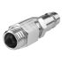 NEO TOOLS Pneumatikus gyorscsatlakozó ellendarab, 8mm tömlővéges, védőrugós 12-606