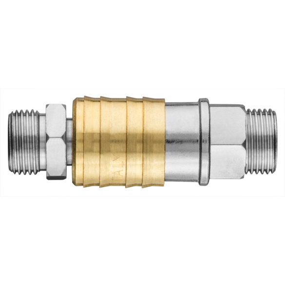 NEO TOOLS Pneumatikus gyorscsatlakozó + ellendarab, 3/8" külsőmenet 12-646