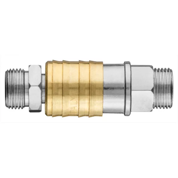 NEO TOOLS Pneumatikus gyorscsatlakozó + ellendarab, 3/8" külsőmenet 12-646