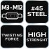 NEO TOOLS T-hajtókar menetfúrókhoz, M3-M12 12-910