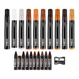   NEO TOOLS Bútorjavító filc és kréta készlet 21db-os 13-880