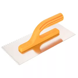   TOPEX Acél simító, fogazott, rozsdamentes, 280x130mm, 4x4x4mm fog 13A284