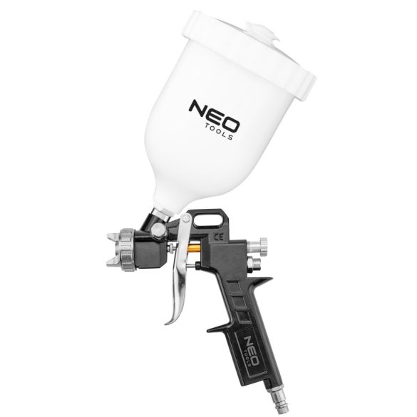 NEO TOOLS Pneumatikus festékszóró pisztoly, felső tartályos, 1,4mm - hobby 14-703