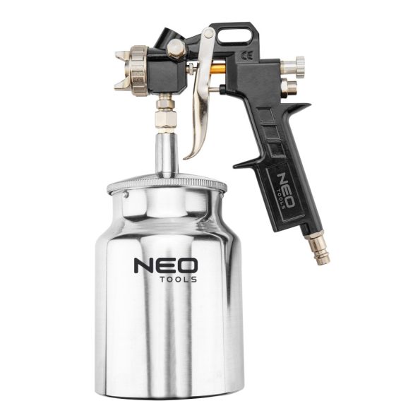 NEO TOOLS Pneumatikus festékszóró pisztoly, alsó tartályos, 1,5mm 14-704