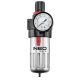 NEO TOOLS Pneumatikus víztelenítő szűrő 1/2", nyomásszabályzóval, fém 14-732