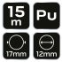 NEO TOOLS Pneumatikus spiráltömlő, 12 x 17mm x 15m, PU 14-802