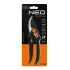 NEO TOOLS Metszőolló, mellévágó, max.15mm, teflon bevonat, állítható pengenyílás, 185mm 15-200