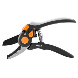   NEO TOOLS Metszőolló, rávágó, max.18mm, teflon bevonat, állítható pengenyílás, 200mm 15-203