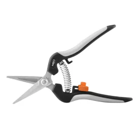   NEO TOOLS Szüretelő metszőolló, hegyes, max.6mm, teflon bevonat, 185mm 15-207