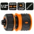 NEO TOOLS Tömlő gyorscsatlakozó 1/2", vizstoppos, kétkomponensű 15-721